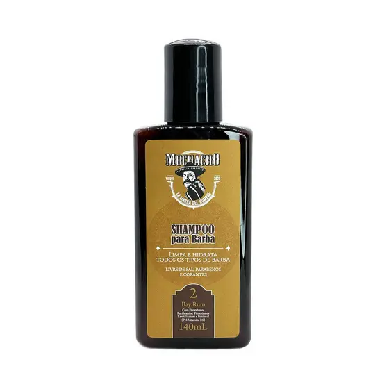Shampoo para Barba Muchacho Bay Rum Frasco 140ML