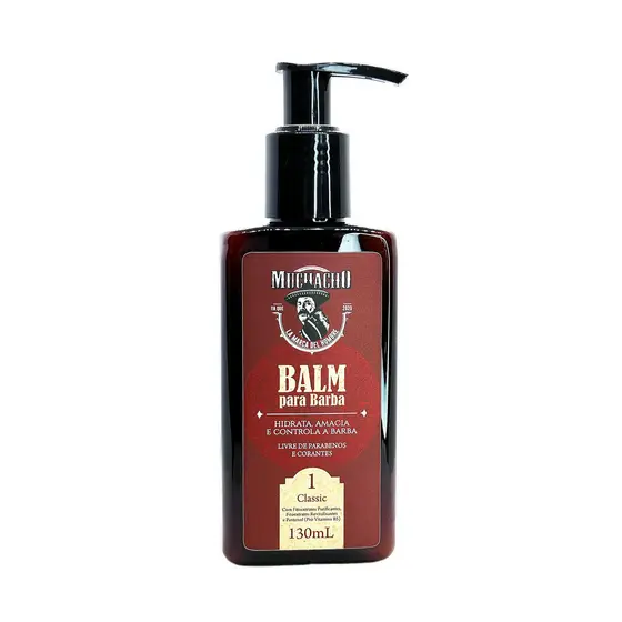 Balm para Barba Muchacho Classic Frasco 130ML - Hidrata, modela e perfuma sua barba