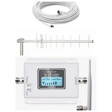 kit completo repetidor de sinal celular 850 mhz + antena externa CF 814 aquário