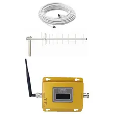 kit completo repetidor celular 850 mhz 3g antena externa CF 814 aquário e 10 metros de comprimento cabo