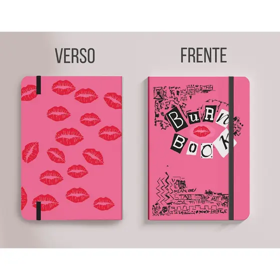 Caderneta Tipo Moleskine BURN BOOK Meninas malvadas 80 folhas