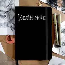 Caderno Sketchbook  DEATH NOTE Capa dura tipo moleskine  pronta entrega