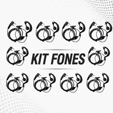 Kit 5 e 10 Fone Para Radio Comunicador Baofeng 777 Segurança Comunicação Equipe Alta Qualidade Uso Profissional