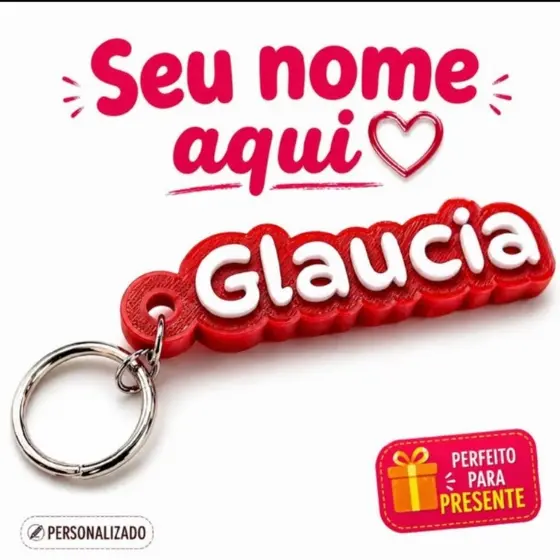 10 CHAVEIROS PERSONALIZADOS COM NOME | PRESENTE EXCLUSIVO E ÚNICO
