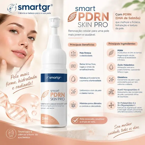 SMART PDRN SKIN PRO HIDRATAÇÃO ROSTO E CORPO UNIDADE