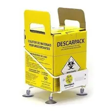 Kit Suporte e Caixa Coletora Material Perfurocortante Descarpack