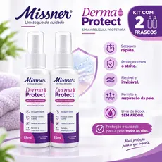 Kit 2 Película Protetora Liquida Em Spray Derma Protect 28ml Sem Ardor Missner (Tipo Cavilon)