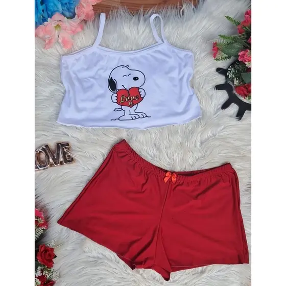 Baby doll Pijama virgínia roupa de dormir