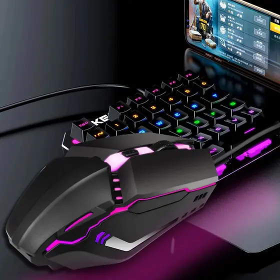 Mouse Gamer Com Fio Luminoso Rgb Para Computador M11 Luminous Gaming Mouse