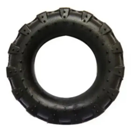 Brinquedo Mordedor Pneu Maciço para Cães - Resistente, Textura Massageadora e Formato Divertido