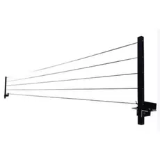 Varal para sacada de Aluminio Reforçado Retrátil, Dobrável De Parede Até 80kg