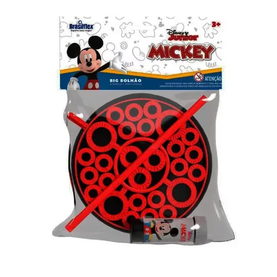 Big Bolhao Bolhas Sabao Mickey Com Refil 60ml - Brasilflex
