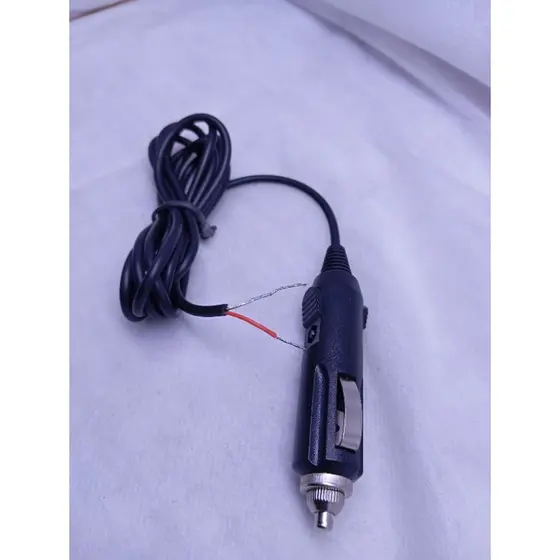Cabo Macho De Cigarret 12 Volt Com Cabo Ponta Positivo E Negativo Livres (Para Uso Diversos)
