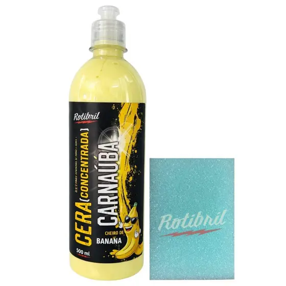 Cera Carnaúba Plus Automotiva 500ml -  Cera Liquida Brilho e Proteção