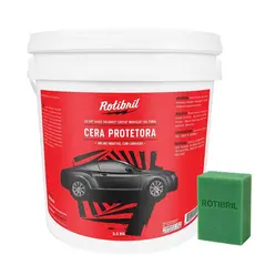 Cera de Carnaúba protetora Pastosa para pintura Automotiva 3,5kg Brilho, Proteção, Fácil de aplicar e Remover