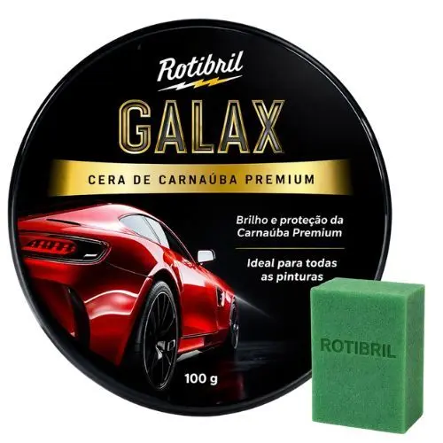 Cera Carnaúba Automotiva Protetora Past Wax 100g Brilho, Proteção e repelência com aplicador
