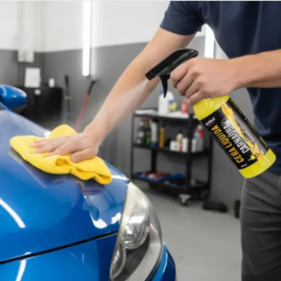 Cera Carnaúba Spray Automotivo Liquida uso Geral - Limpa, Brilha e Protege 500ml