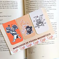 Marca Páginas Magnético- Cristão- Cristo e Eu - Kit 3 unidades