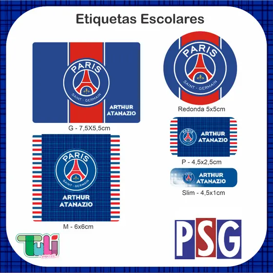 Etiquetas Personalizadas Futebol, Volta as aulas, Etiquetas Times