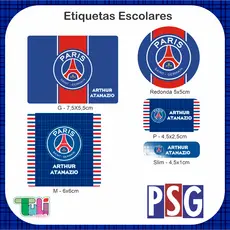 Etiquetas Personalizadas Futebol, Volta as aulas, Etiquetas Times