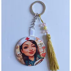 Espelho chaveiro Botton personalizado 5,8cm