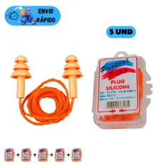 PROTETORES DE OUVIDO PROTECT AURICULAR PLUG SILICONE CONTRA SONS E RUIDOS ALTOS
