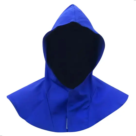 Touca Soldador Em Brim Com Velcro - Proteloja Epi's Cor Azul Envio 24h