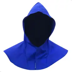 Touca Soldador Em Brim Com Velcro - Proteloja Epi's Cor Azul Envio 24h