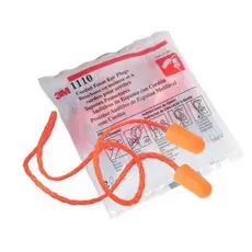 Kit 5 pares - Protetor Auricular 3M Espuma - Abafador Tampão Com Cordão Para Dormir