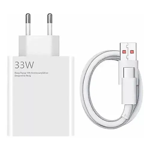 Carregador Mi Turbo 33w Para Xia Redmi Note 12 11 Poco X3