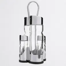 Conjunto Porta Azeite Vinagre Saleiro Paliteiro Cozinha Bar