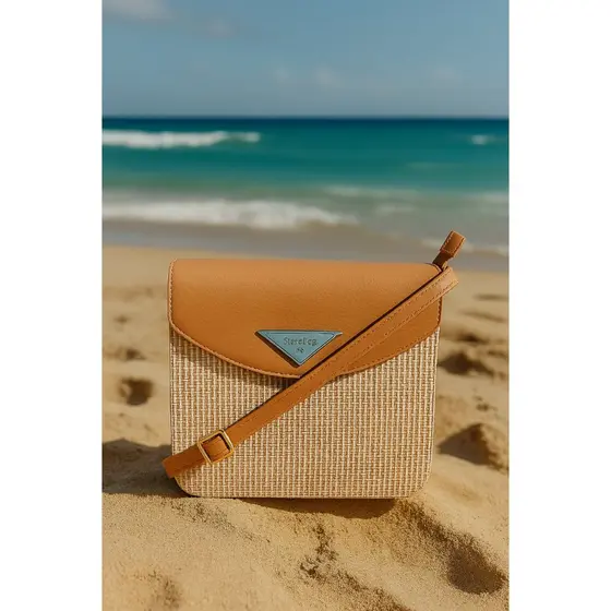 Bolsa Feminina Shopbag Califórnia Colors Palha Lançamento