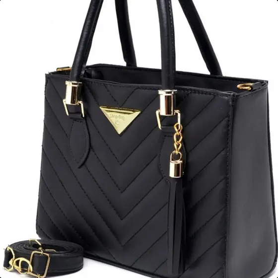Bolsa Feminina Shopbag Bordada Vegas Média