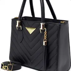 Bolsa Feminina Shopbag Bordada Vegas Média