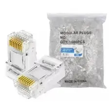 Conector Macho Rj45 Cat5e 1000 Unidades