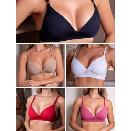 Kit Sutiã Com Bojo Soft Confortável Alça Regulável Fernanda Atacado Promoção Mapolla Intense
