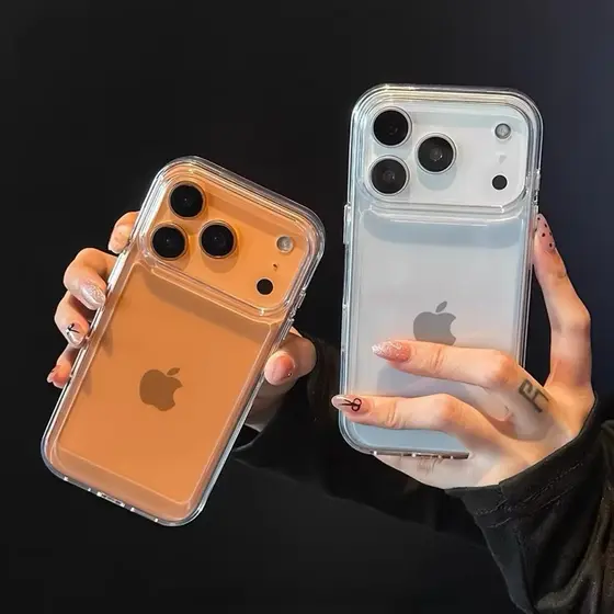 Capa com brilho  Antipacto fibra de capacete Registente Toda Rigida Brilho protetora para iPhone 7/8 ao 16 Plus ao 17 PM