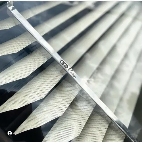 Persiana Fixa Fusca em Inox 66 Ao 96 Cor Branca