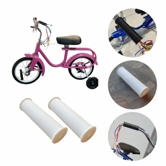 Par De Manopla De Borracha Bicicleta E Triciclo Infantil