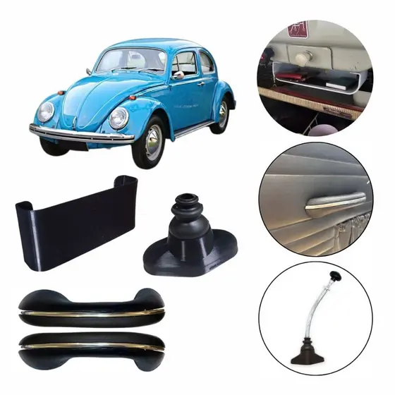 Kit Capa De Alavanca, Puxador De Porta, Porta Treco para Fusca