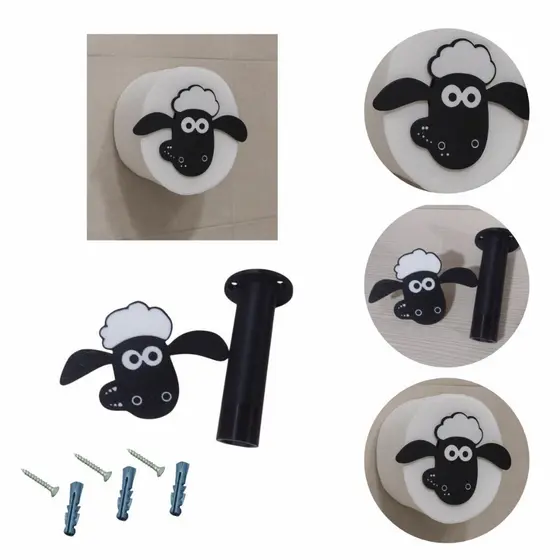 Suporte De Parede Para Rolo De Papel Higiênico Ovelha Shaun