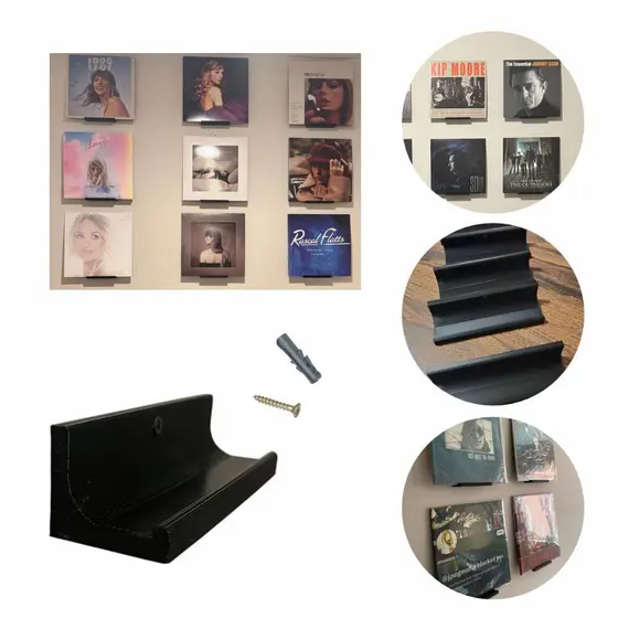 Suporte Expositor de Parede para Capa de Disco de Vinil - 1 PEÇA