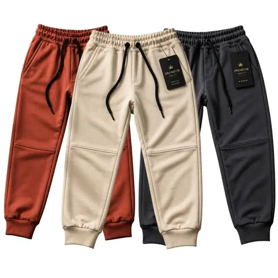 Calça Moletom Jogger Unissex Meninos/Meninas Juvenil Infantil Inverno