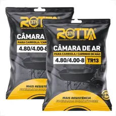 02 Câmaras De Ar Pneu Carretinha Carga 4.00-8 Aro 8 Pol.