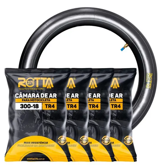 04 Câmara De Ar Aro 18 Moto 275-18 80/100-18 90/90-18 300-18