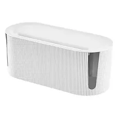 Caixa Organizadora Fios e Cabos 32 cm Esconder Fontes Carregadores Filtros Linha Ambiente Organizado