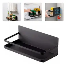 Suporte Porta Temperos Condimentos Potes Organizador C/ Imã Magnético P/ Geladeira Máquina De Lavar