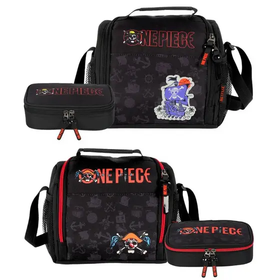 Kit Escolar Lancheira Térmica + Estojo One Piece