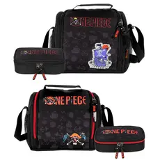 Kit Escolar Lancheira Térmica + Estojo One Piece