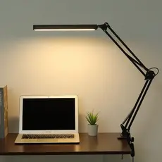 Luminária de Mesa Articulada Regulável com garra